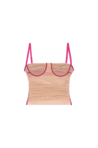 t-hailyna Top en maille froncé avec bordure