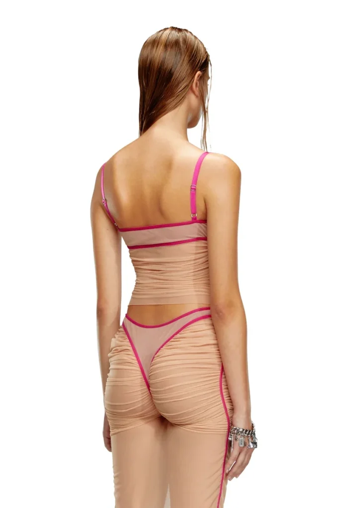 t-hailyna Top en maille froncé avec bordure