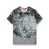 t-inlay T-shirt en nylon avec imprimé héraldique