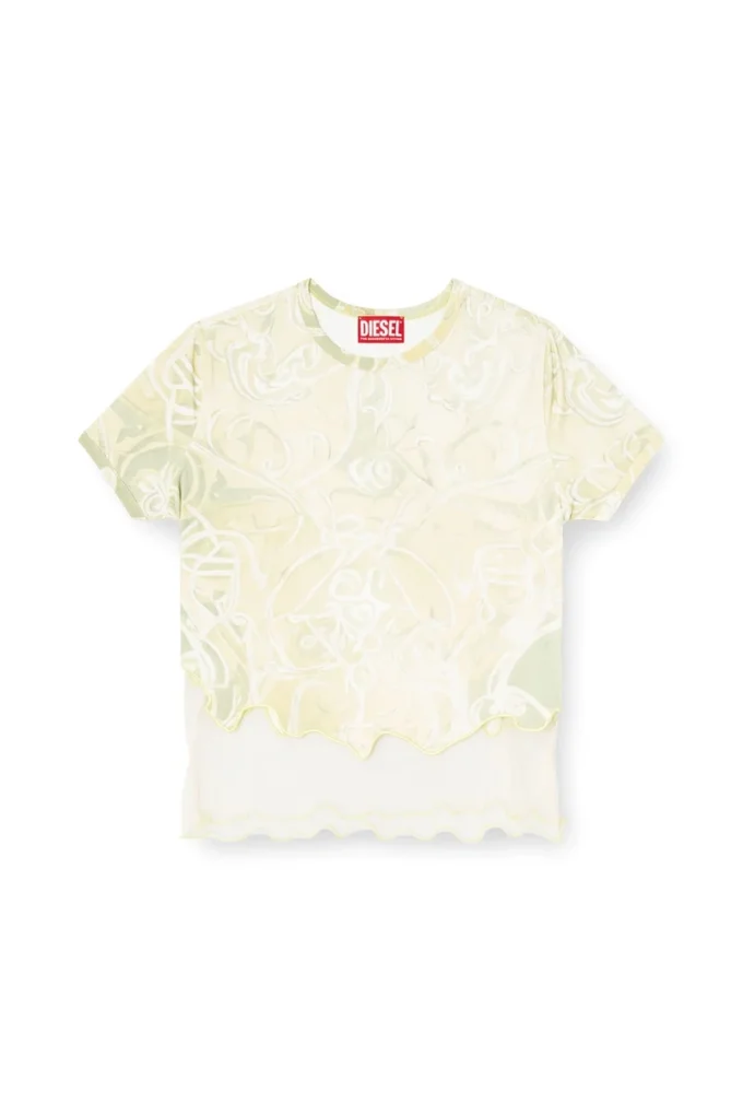 t-inlay T-shirt en nylon avec imprimé héraldique