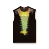 t-isak-a T-shirt sans manches avec imprimé paroles