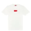 t-just-n4 T-shirt en coton biologique avec logo floqué