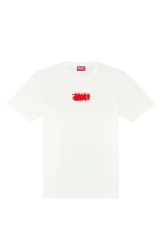 t-just-n4 T-shirt en coton biologique avec logo floqué