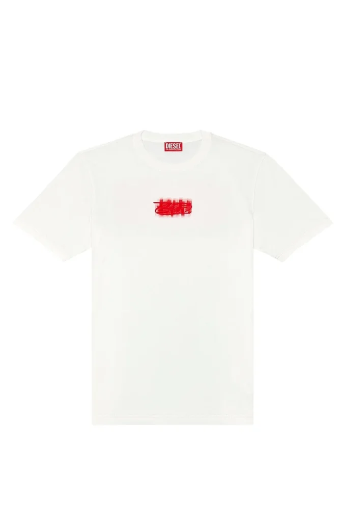 t-just-n4 T-shirt en coton biologique avec logo floqué
