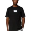 t-just-n4 T-shirt en coton biologique avec logo floqué