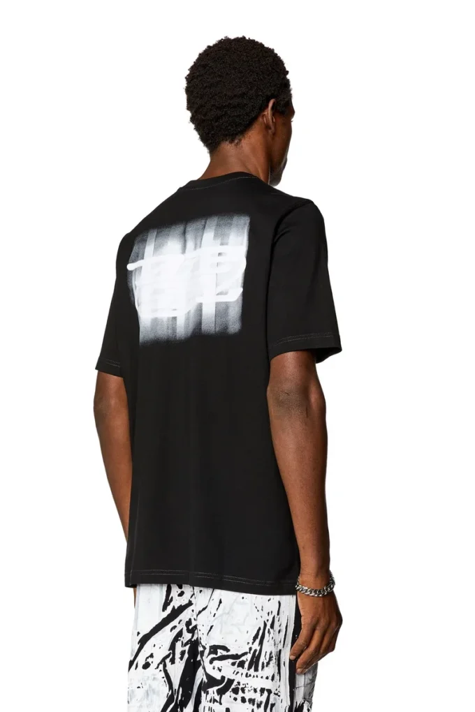 t-just-n4 T-shirt en coton biologique avec logo floqué