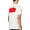 t-just-n4 T-shirt en coton biologique avec logo floqué