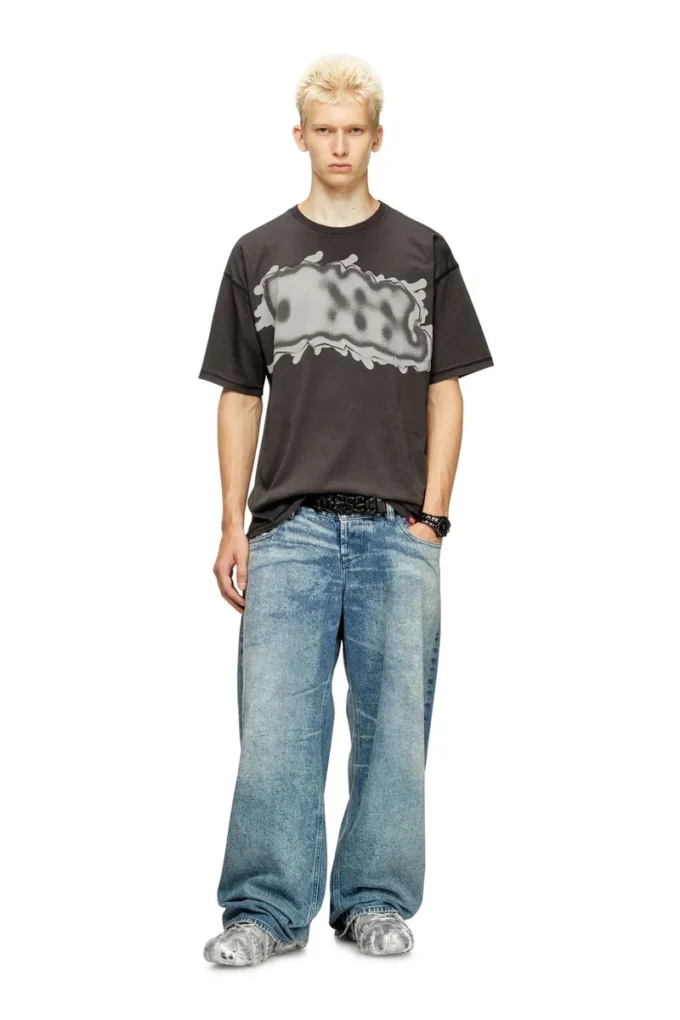 t-leonard-ihbj T-shirt avec imprimé graffiti