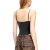t-ley Body string en jersey côtelé marbré