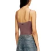 t-ley Body string en jersey côtelé marbré