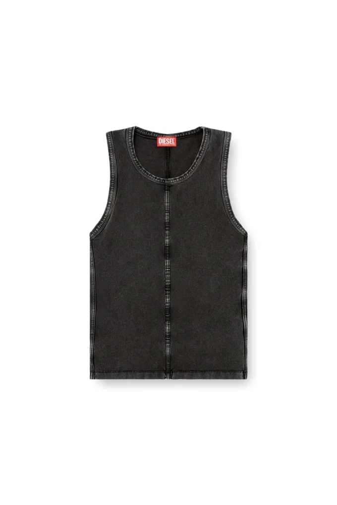 t-mely-sl Débardeur en jersey effet denim