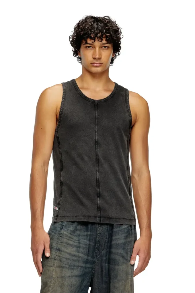t-mely-sl Débardeur en jersey effet denim