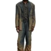 t-nomely Polo en jersey aspect denim