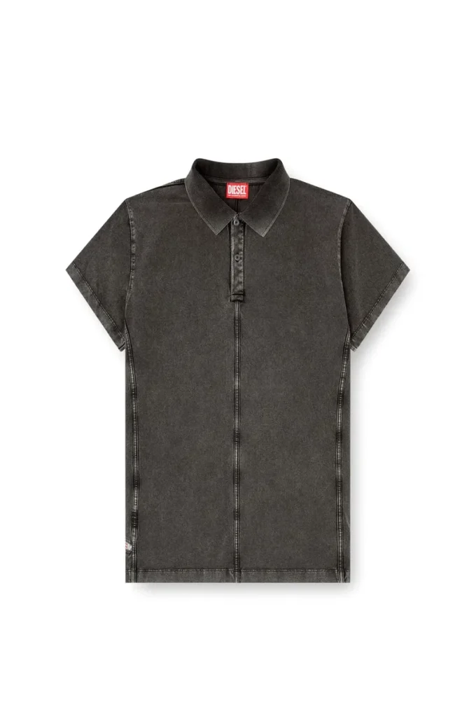t-nomely Polo en jersey aspect denim
