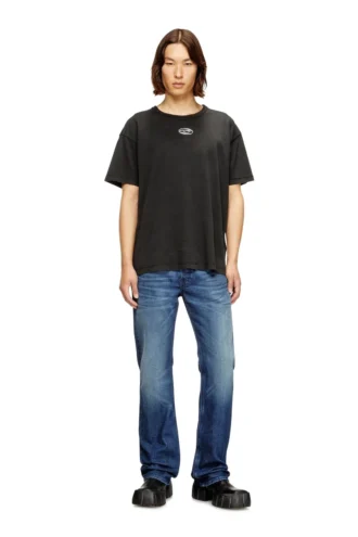 t-norm-iod T-shirt léger en coton avec logo Oval D métallisé