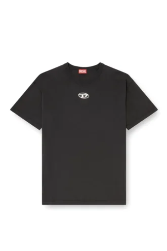t-norm-iod T-shirt léger en coton avec logo Oval D métallisé