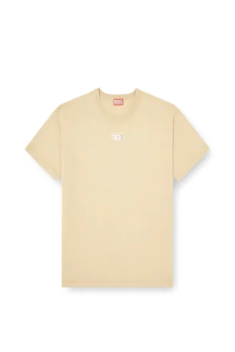 t-norm-iod T-shirt léger en coton avec logo Oval D métallisé