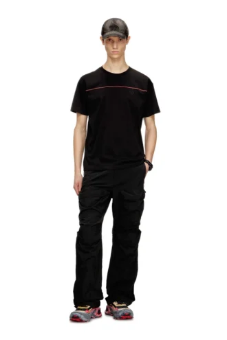 t-norm-piping T-shirt avec passepoil contrasté