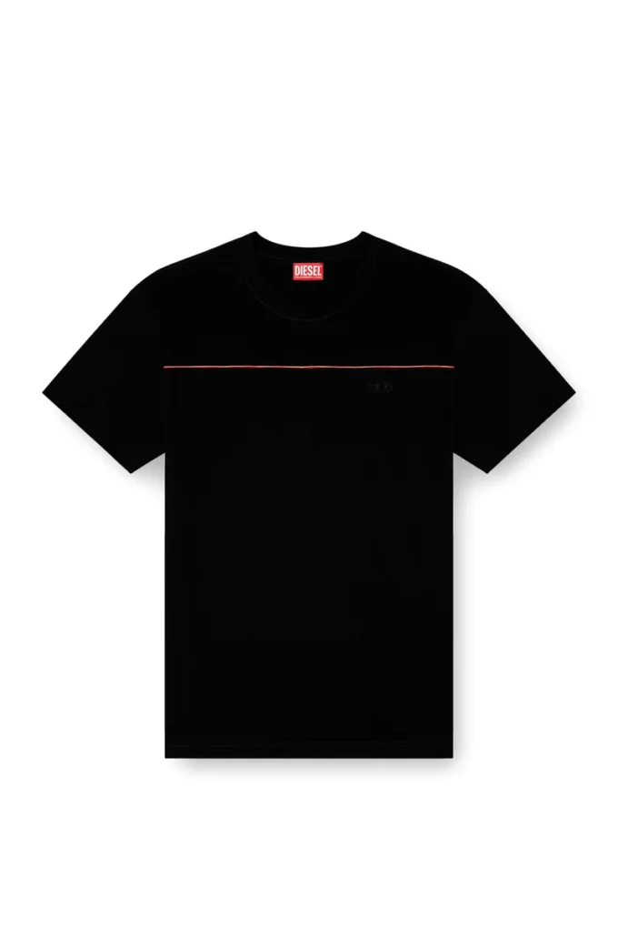 t-norm-piping T-shirt avec passepoil contrasté