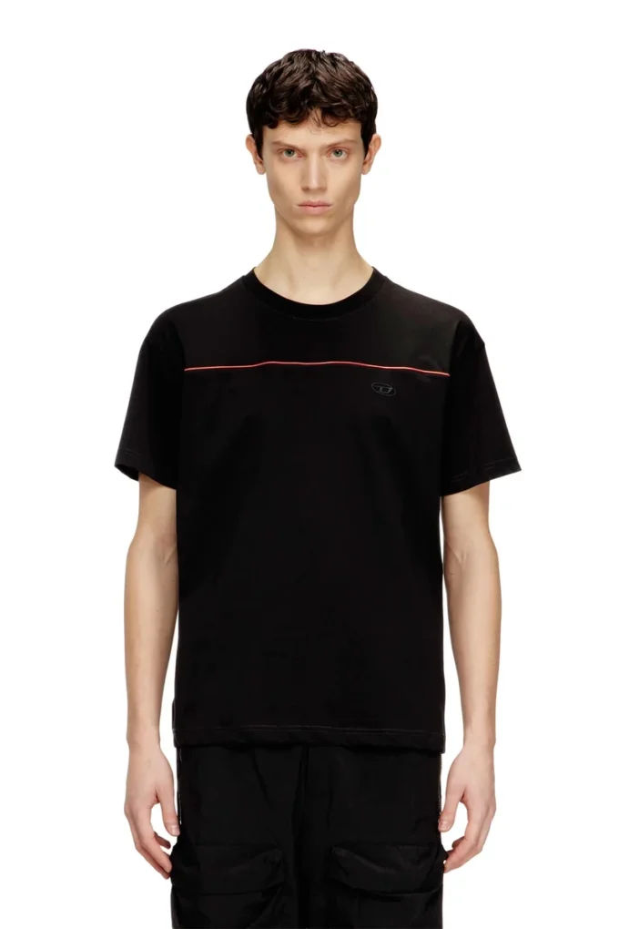 t-norm-piping T-shirt avec passepoil contrasté
