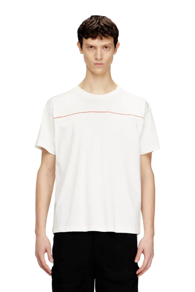 t-norm-piping T-shirt avec passepoil contrasté