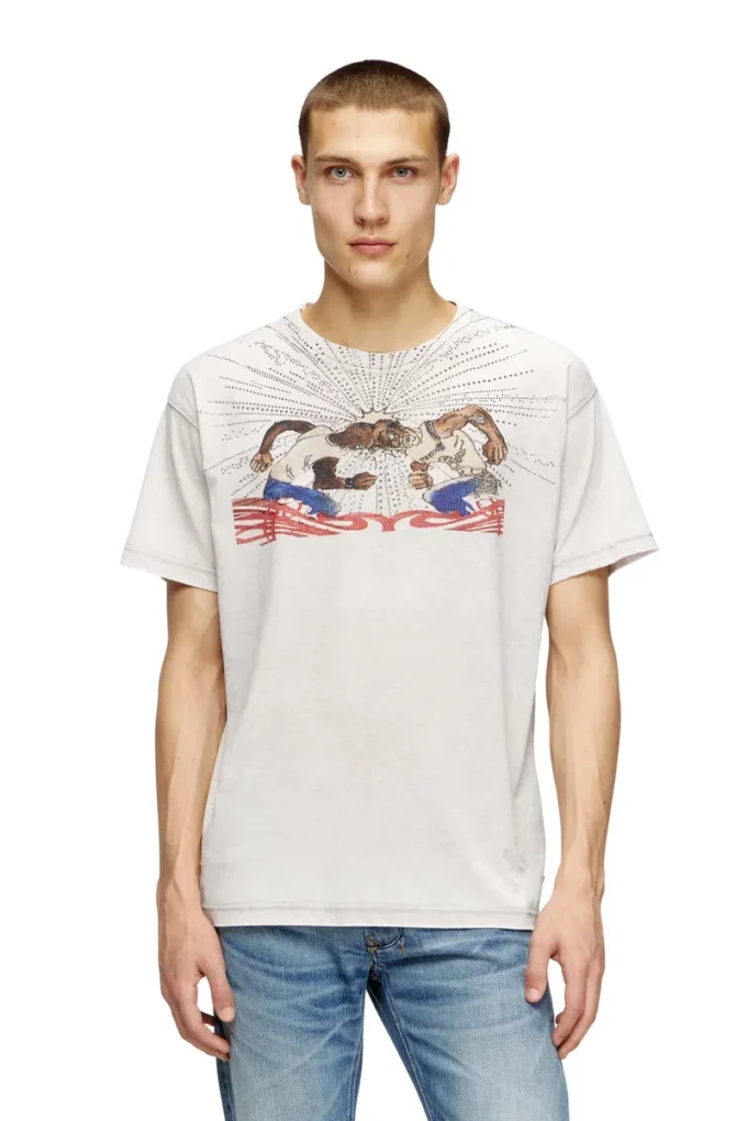t-norm-t15 T-shirt avec motif en strass
