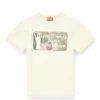 t-norm-t2 T-shirt à slogan avec effet délavé