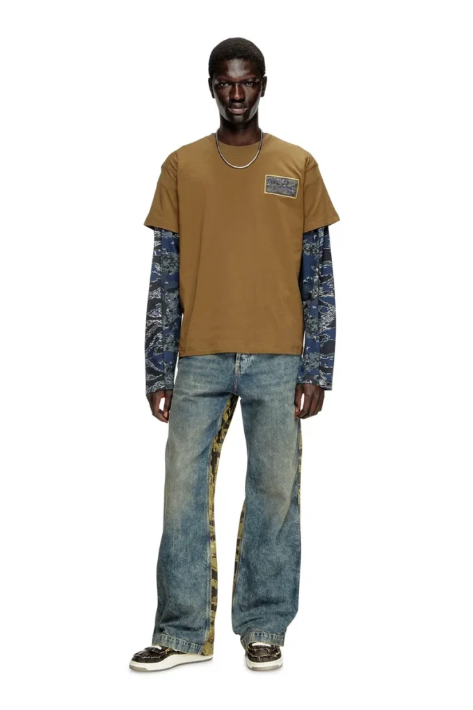 t-norm-t3 T-shirt avec patch logo camouflage