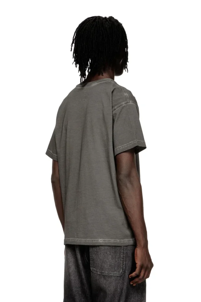 t-norm-t7 T-shirt en coton à col rond et imprimé