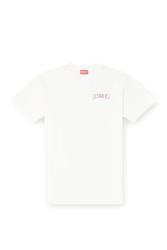 t-norm-v16 T-shirt classique en coton avec broderie Diesel