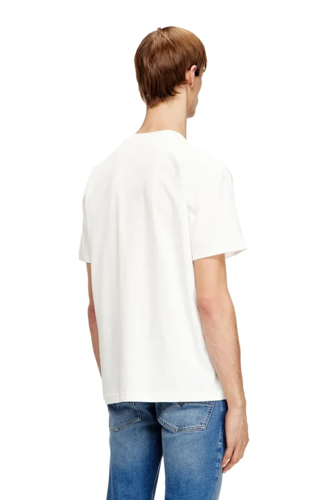 t-norm-v16 T-shirt classique en coton avec broderie Diesel