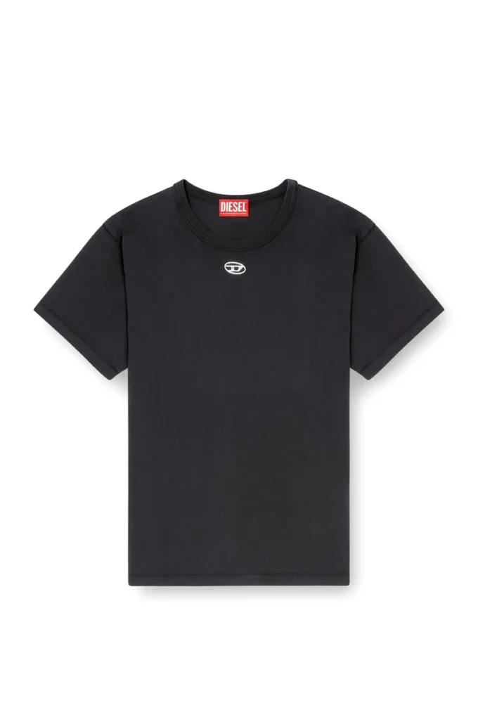 t-normy-od-s1 T-shirt en coton avec Oval D métallisé