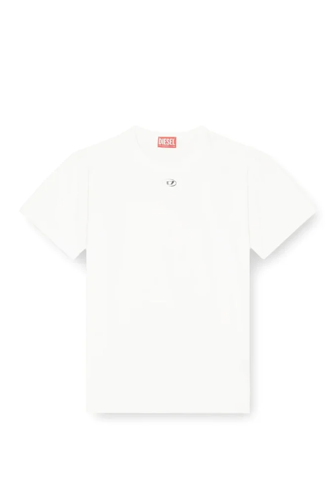 t-normy-od-s1 T-shirt en coton avec Oval D métallisé