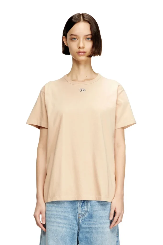 t-normy-od-s1 T-shirt en coton avec Oval D métallisé