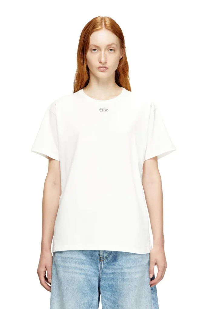 t-normy-od-s1 T-shirt en coton avec Oval D métallisé