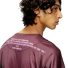t-olavi-aa T-shirt à manches longues en jersey technique avec imprimé paroles de chanson