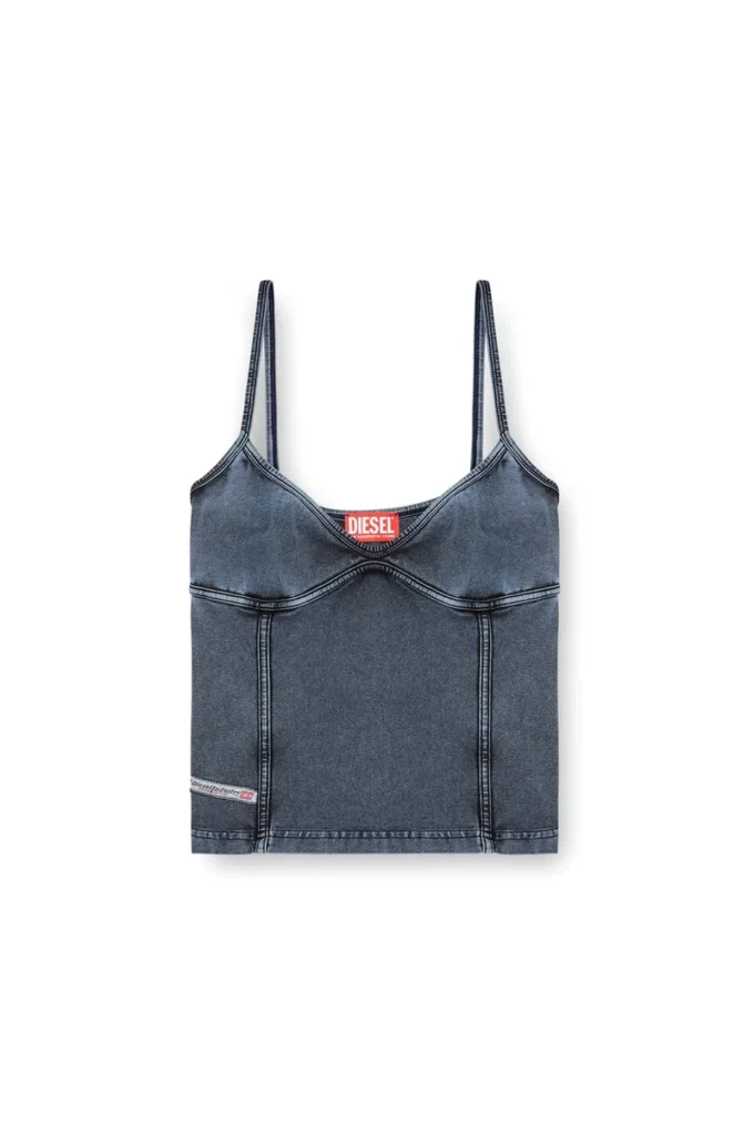 t-ony Débardeur à bretelles en jersey effet denim