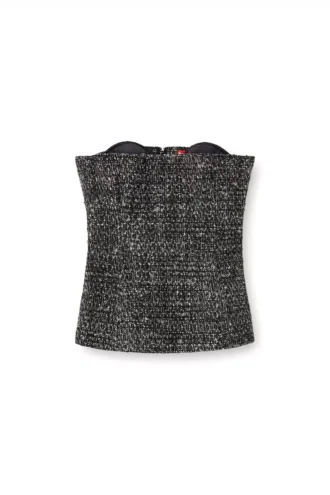 t-orset Top corset bouclé ultra décolleté
