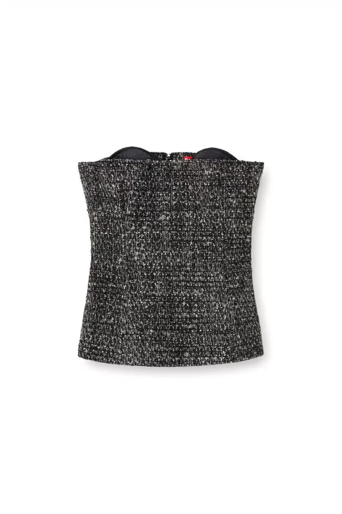 t-orset Top corset bouclé ultra décolleté