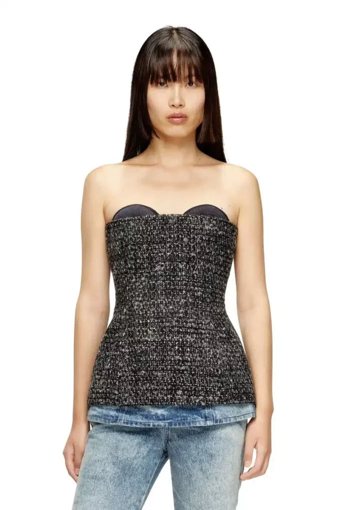 t-orset Top corset bouclé ultra décolleté