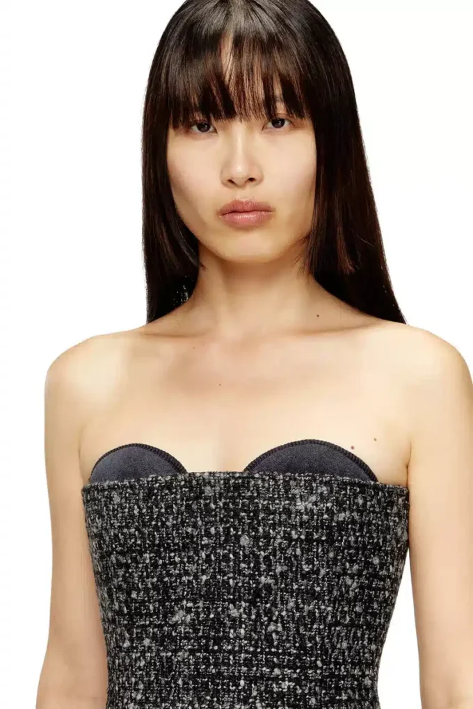 t-orset Top corset bouclé ultra décolleté