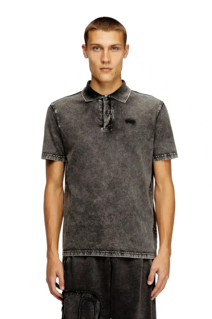 t-rejust-nc-den Polo en jersey effet denim
