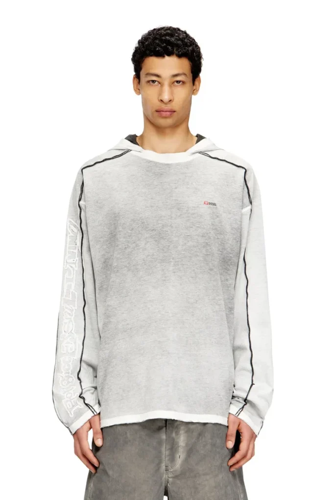 t-riven-ls-hood Sweat à capuche en coton avec spray coloré