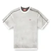 t-riven T-shirt décontracté en coton avec spray de couleur
