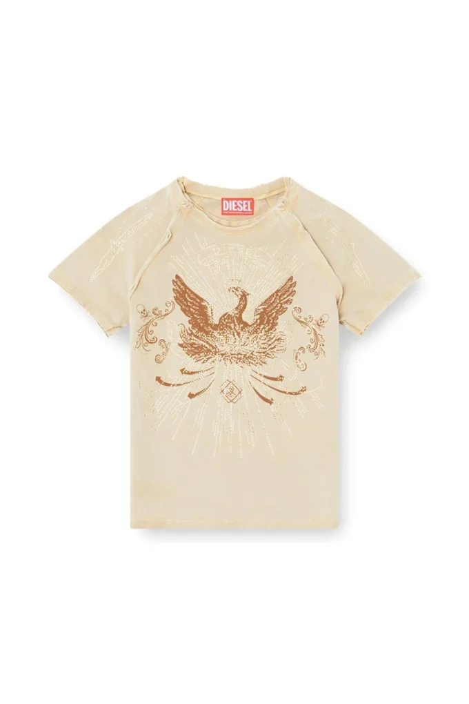 t-roweena T-shirt Phoenix avec strass