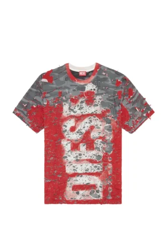 T-shirt à logo t-boxt-peel en jersey délavé