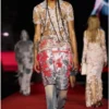 t-smith-devor Polo en tulle avec jersey déchiré