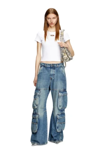 t-uncutie-long-od-q1 T-shirt slim fit avec découpe ovale D