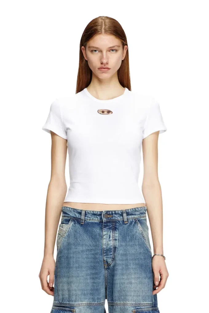t-uncutie-long-od-q1 T-shirt slim fit avec découpe ovale D