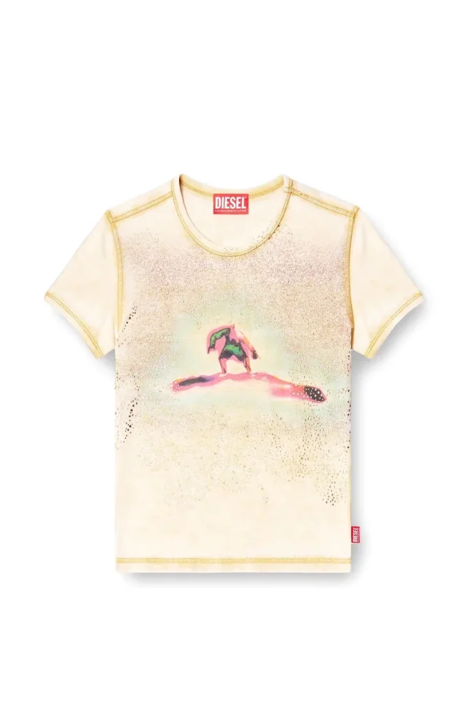 t-uncuties-long-s10 T-shirt slim avec strass